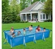 Каркасный бассейн Intex Small Frame 7127 л 450х220х84 см с насосом 3785 л/ч тент и подстилка Синий (IP-168337) - изображение 2