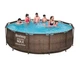 Бассейн каркасный Bestway 9150 л 366x100 cм ПВХ Коричневый (IP-173206) - изображение 1