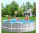 Каркасный бассейн Intex PRO 366x99 см 8592 л с насосом 2 006 л/ч и лестницей круглый Серый (IP-172688) - изображение 2