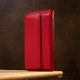 Жіночий шкіряний гаманець для карток купюр та монет ST Leather 19376 Червоний - зображення 5