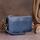 Вместительный клатч на два отделения женский ST Leather 19248 Синий - изображение 6