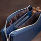 Вместительный клатч на два отделения женский ST Leather 19248 Синий - изображение 8