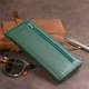 Горизонтальный тонкий кошелек из кожи унисекс ST Leather 19328 Зеленый - изображение 2