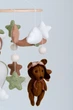 Детский мобиль на кроватку для младенцев WooolyWool «Мишка-летчик» - изображение 2