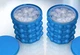 Силиконовая форма ведро для изготовления льда Ice Cube Maker с крышкой (синяя) (0531) - изображение 4