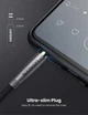 Аудио кабель Ugreen 3.5 mm male to 3.5 mm male Metal Connector Cable с нейлоновой оплеткой 70880 0.5m grey/black - изображение 3
