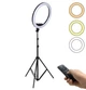 Кільцева LED лампа Ring Light 36 см зі штативом та пультом (LS-360) - зображення 1