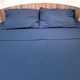 Наволочка 40x60 2 шт Поплін GM Textile 120 г/м2 Бавовна (Глибоко-синій) - зображення 6