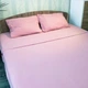 Простынь 150x215 Поплин GM Textile 120 г/м2 Хлопок (Светло-розовый) - изображение 3