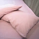 Наволочка 40x60 2 шт Поплін GM Textile 120 г/м2 Бавовна (Світло-рожева) - зображення 7