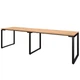 Офисный письменный стол Loft Details К135b Double дуб крафт золотой - изображение 4