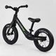Беговел (велобег) детский CORSO 55960 Magnesium Sport с надувными резиновыми колесами 12" и магниевой рамой, Черный матовый - изображение 4