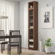 Книжкова шафа з дверцятами IKEA BILLY / OXBERG 40x30x237 см коричневий ясеневий шпон (992.874.37) - изображение 2