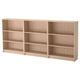 Книжкова шафа IKEA BILLY 240x28x106 см білений дубовий шпон (092.499.49) - изображение 1