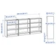 Книжкова шафа IKEA BILLY 240x28x106 см білений дубовий шпон (092.499.49) - изображение 3
