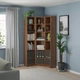 Кутова книжкова шафа IKEA BILLY 95 / 95x28x202 см коричневий ясеневий шпон (593.959.38) - зображення 2