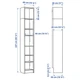 Книжкова шафа IKEA BILLY 40x28x237 см білений дубовий шпон (392.499.38) - зображення 3
