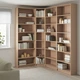 Кутова книжкова шафа IKEA BILLY 215 / 135x28x237 см білений дубовий шпон (492.499.47) - зображення 2