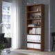 Книжкова шафа IKEA BILLY 80х28х202 см коричневий ясеневий шпон (303.233.53) - зображення 2