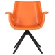 Стул кресло AMF Vert orange leather кожа натуральная оранжевая - зображення 4