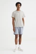 Футболка H&M Regular Fit L сіро бежевий 0685816143 - зображення 3