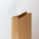 Пакет подарочный под вино eko-kraft 150*90*360 уп 5 штук/уп коричневый Крафт пакет для упаковки бутылки с надписью и рисунком бокала высокий Бумажный пакет с широким дном - изображение 7