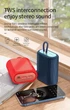 Портативная беспроводная Bluetooth колонка акустика Hoco BS47 Uno Sports |BT5.0, TWS, TF, FM, 3H| Blue (BS47BL) - изображение 6