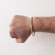 Браслет из серебра плетение Византия 14385 Онікс 20 - изображение 2