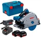 Акумуляторная погружна пила Bosch Professional GKT 18V-52 GC + 2 акб 5 Ah + L-Boxx 238 + диск 140 мм (06016B4000+1600A00B8J) - зображення 1