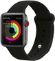 Ремешок UWatch Silicone Strap for Apple Watch 42/44 mm Black - изображение 3