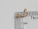 Золотая серьга-пирсинг в нос с фианитом. 311130 - изображение 4