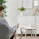 Журнальний столик з очищувачем повітря IKEA STARKVIND дубовий шпон / білий (804.619.45) - зображення 4
