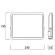 Прожектор Sylvania START Flood flat IP65 63W 7000LM 4000K (50122) - зображення 5