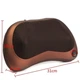 Массажер для шеи Massage Pillow ART-8028/5290 с инфракрасным подогревом 12В 220В Коричневый - изображение 5