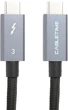 Кабель PowerPlant Thunderbolt 3 USB-C - USB-C 4K 2 м Черный / Серый (CA913343) - изображение 1