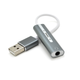 Контроллер VEGGIEG US-201, USB-sound card (7.1), 20см кабель, с регулировкой звука, Grey, Blister-Bo - изображение 1