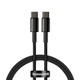 Кабель Baseus Tungsten Gold Type-C to Type-C 100W PD2.0 1m Fast Charging Data Cable 480Mbps Black - изображение 1