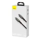 Кабель Baseus Tungsten Gold Type-C to Type-C 100W PD2.0 2m Fast Charging Data Cable 480Mbps Black - изображение 7