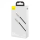 Кабель быстрой зарядки «Type-C to Type-C» Baseus Cafule Metal Black 100W Fast Charge (5A) 2m, чёрный (CATJK-D01) - изображение 4