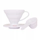 Пуровер HARIO V60 01 (200 мл.) Белый Полипропилен VD-01W - изображение 1