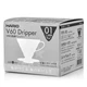 Пуровер HARIO V60 01 (200 мл.) Белый Полипропилен VD-01W - изображение 3