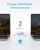 Зарядний пристрій Anker PowerPort Atom IV 100W 2*Type-C PD & 2*USB PIQ White (A2041G21) - зображення 5