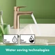 Cмеситель для умывальника однорычажный HANSGROHE TALIS E брона латунь с донным клапаном 71710140 - изображение 3