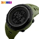Тактические часы для военных Skmei 1251 Army Green - изображение 2