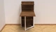 Стол книжка с этажеркой Практик 1 Ferrum-decor 1200x640x990 Белый металл ДСП Дуб Таверна 16 мм (PRA113) - изображение 1