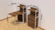 Стол книжка с этажеркой Практик 1 Ferrum-decor 1200x640x990 Белый металл ДСП Дуб Таверна 16 мм (PRA113) - изображение 3