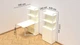 Стол книжка с этажеркой Практик 2 Ferrum-decor 1555x640x990 Белый металл ДСП Белый 16 мм (PRA208) - изображение 3