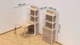 Стол книжка с этажеркой Практик 2 Ferrum-decor 1555x640x990 Белый металл ДСП Дуб Сонома 16 мм (PRA211) - изображение 2