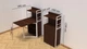 Стол книжка с этажеркой Практик 1 Ferrum-decor 1200x640x990 Белый металл ДСП Венге Магия 16 мм (PRA110) - изображение 2