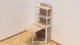 Стол книжка с этажеркой Практик 2 Ferrum-decor 1555x640x990 Белый металл ДСП Дуб Сонома 16 мм (PRA211) - изображение 3